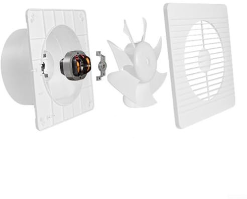 FYDZ 6-Inch Powerful Wall-Mounted Exhaust Fan for Bathroom & Kitchen - Efficient Ventilation(8inch)