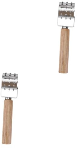 Ciieeo 2pcs Meat Pounder for Tenderizing Steak Hammer Needle Loosener for Pastry Pizza Dough Aerator