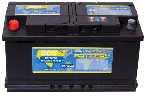 BOS24® BOS_E12 Starterbatterie 12V 70 AH 640A Optimum Perfomance PLuspol Links