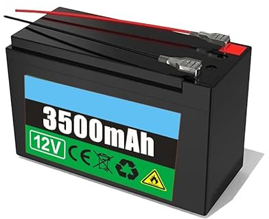 SDAJS Batería de Iones de Litio Recargable de 12 V, 3,5 Ah, 7 Ah, 10,5 Ah, 14 Ah, 18 Ah, 20 Ah, 25 Ah, Paquete de batería de Repuesto con Placa de protección BMS para batería de Respaldo de luz Solar