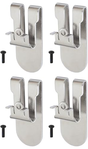 4 clips de gancho para cinturón N435687 compatibles con herramientas eléctricas DeWalt de 18 V DCF620B DCF620D2 DCF620D2-AR DCF620D2-B2 DCF620D2-B3 DCF620D2-BR DCF620M2 DCF622B DCF622B DCF6222B M2