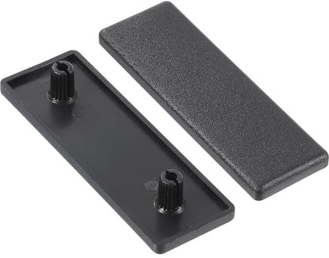 sourcing map 14Pcs Extruded End Cap Nylon, 60x20mm T-Slot Aluminum Profile 2060 European Standard End Cap Extrusion Plug for Trolley, Fish Tank Rack, Storage Rack, Black