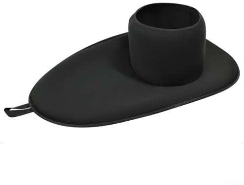 Volakebeing Gonna spray in neoprene per kayak, 84 x 83 cm, per cabina di pilotaggio 90 x 52 cm, copertura per ponte sport acquatici con manico centrale, elastico in vita 85-105 cm, accessorio leggero
