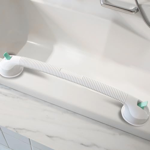 3 PAGEN® Haltegriff für Senioren - sicheres Ein- & Aussteigen in Dusche und Badewanne – Befestigung ohne Bohren – Badewannengriff mit Saugnäpfen – mehr Sicherheit im Alltag – Länge: 60cm
