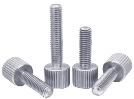 YAKUFAST Tornillos de mariposa de acero inoxidable 304, de tipo liso, con cabeza moleteada métrica y ajuste manual, M2, M2.5, M3, M4, M5, M6, M8, 2-10 unidades(12mm,M5(5Pcs))