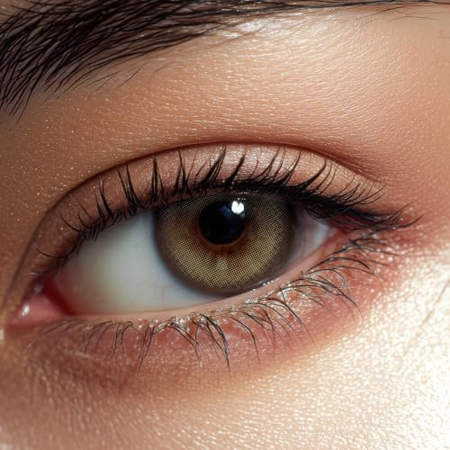 Elizzm Lentilles Couleur Gris Vert - 3 Mois, 1 Paire, Naturelle, Sans Correction – Ash Gray