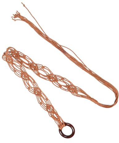 WATIIFUFU Cintura in Cotone e Lino Nappe Intrecciate da Donna, Cintura Sottile Frange per Abiti, Resistente e Raffinata, per Party e Appuntamenti