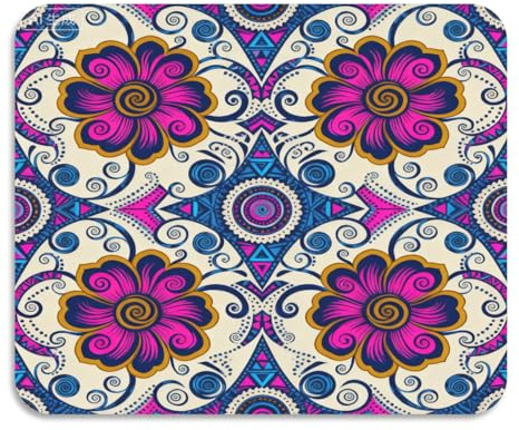 Indian Style Paisley Flower Magenta Blue Non-Slip Dish Drainer Pads Absorbent Diatomaceous Earth Sink Dish Drying Mat Kitchen Counter Gadgets