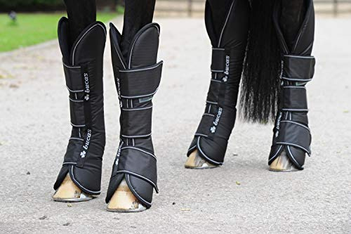 Bucas Freedom Travel Boots - Black/White/Transportgamaschen 4er-Set
