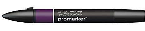 Winsor & Newton 0203290 - Pennarello a Doppia Punta , Viola (Aubergine), 3.5x19.5x1.4 cm