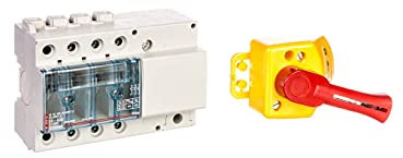 Interrupteur-sectionneur Vistop 63A - 3P avec cde latérale et poignée rouge