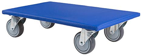 BB-Verpackungen 3 x Profi-Möbelroller SMALL 300kg 600 x 350 x 145 mm (3 Stück) | extrem stabil, wendiges Rollbrett, Antirutschbelag Transportroller und spurloses Rollverhalten