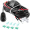 Kraumi 300W Câblage à barres lumineuses LED Faisceau de Fil avec 12V 40A Relais 3 fusible et Interrupteur, 2 phares peuvent être connectés, pour SUV ATV et Camion Tout-terrain