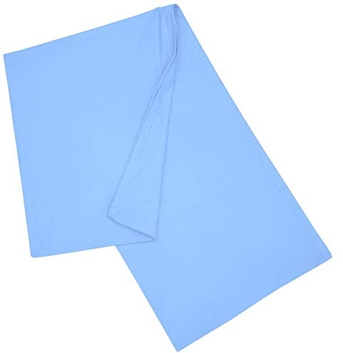 Nurtextil24 Seitenschläferkissen Bezug 40x200 cm Kissenbezug Himmelblau | Körperkissen Hülle mit Reißverschluss aus 100 % Baumwolle, Stillkissen, Lagerungskissen Überzug – waschbar & hypoallergen