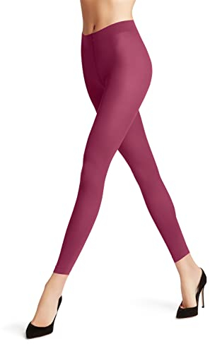 FALKE Damen Leggings Pure Matt 50 DEN W LE halb-blickdicht einfarbig 1 Stück, Rosa (Hot Coral 8025) neu - umweltfreundlich, S-M