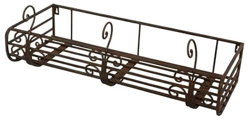 Generisch BALKONKASTEN WANDKORB BLUMENKASTEN ANTIK LANDHAUSSTIL GARTENDEKO Metall NEU DR-1144