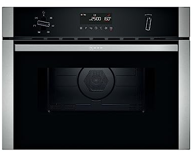 NEFF N50 C1AMG84G0B Microwave Oven with HotAir function, LCD Display and Control Dials, 60 x 45cm, Graphite Grey