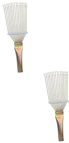 POPETPOP 2 Stück Pferdepflege-Werkzeuge Pferdehaarbürste Viehpflege-Werkzeug Tierhaar-Entfernungswerkzeug Für Die Fellpflege Von Vieh Fellpflege-Rechen Pferdehaar-Rechen