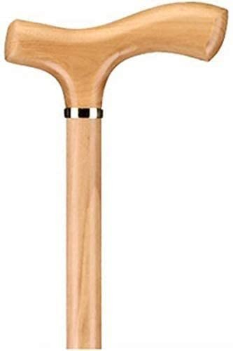 Krücken-Gehstock aus Holz, leicht rutschende Stockholzkomponenten, für Männer und Frauen geeigneter Wanderstock, 96 cm Lange Holzstöcke für Männer und Frauen
