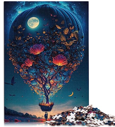 1000-teiliges Puzzle für Erwachsene, Ballon im Weltraum, Präzise ineinandergreifende Denksportaufgaben aus Premium-Karton für Erwachsene, 26 x 38 cm