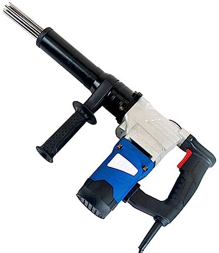 YEHOZZ 1100 W Handgehaltener Elektrischer Nadelentroster, Elektrische Nadel-Entrostungspistole, Rostentfernungs-Reinigungsmaschine Für Stahlrohre, Schrauben, Muttern, Phase, Deckrostentfernung,220V
