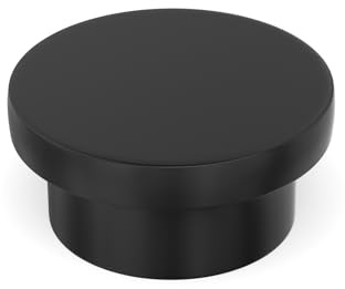 Goldenwarm 10 Stücke Schrankknöpfe Schwarz, Zinc Möbelknöpfe Schwarz Schubladenknöpfe Knauf für Schrank Türknöpfe Schrank Knöpfe Rund