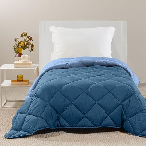 Caleffi - Trapunta Letto Singolo - Piumino Microfibra 170cmx265cm - Coperta Leggera e Morbida per Letto Singolo - Trapunta Invernale e Mezza Stagione - Copriletto Singolo Made in Italy