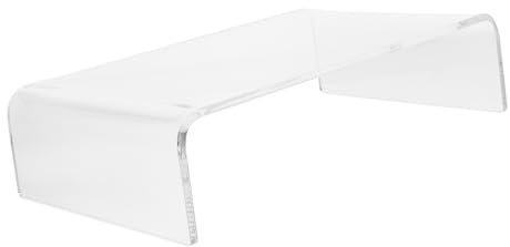 STOBOK Acryl Monitorständer Riser Transparent Klarer Computer Bildschirm Erhöhung Ergonomischer Schreibtischständer Zur Augenentlastung Und Nackenstütze Für Home Office Und Schreibtischop