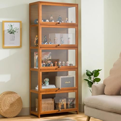 Witriolik Acryl vitrine schaukasten Standvitrine Vitrinenschrank High Große Vitrine Wohnzimmerschrank Vitrinenschrank Bücherschrank acryl vitrine schaukasten transparent für Modelle Sammlerstücke