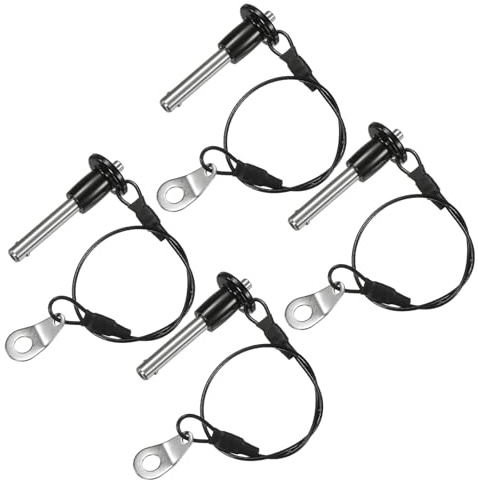 M METERXITY 4Pcs Perno A Sfere ostacolarenti Diametro 6mm Lunghezza Utilizzo 25mm Maniglia A Pulsante Perno A Sgancio Rapido
