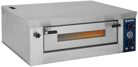 GastroHero Pizzaofen ECO 6x34 cm breit 8,8 kW Pizza Backofen Schamottstein 400 V Gastro Pizzeria Pizzaofen