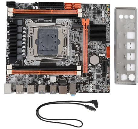 Bewinner Desktop Motherboard PC PC Motherboard Mother Board per LGA 2011v3 V4 CPU 4 X DDR4 DIMM 128GB M.2 NVME X99H Chipset con USB 3.0 2.0