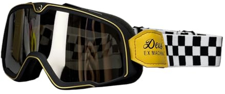 Motorradbrille - Vintage Rennbrille, Brille | Winddichte Brille für Männer Frauen, Motorradbrille für Ski Snowboard Motocross, Radfahren, at