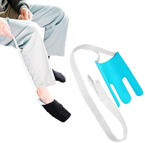 Aiuto per calze a compressione – aiuto per indossare calze a compressione – aiuto per donne in gravidanza, anziani e persone con mobilità ridotta (blu cielo)