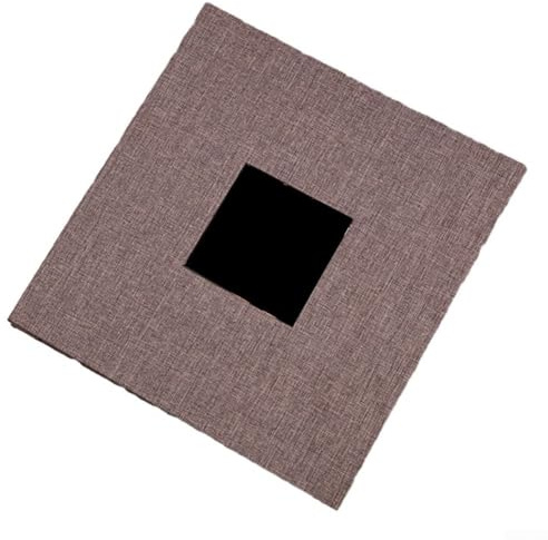 Simplistic Elegance - Album fotografico rilegato in tessuto, con copertina intercambiabile e inserti adesivi (grigio scuro)