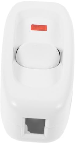 GALPADA Interruttore Sicuro Lampada Vintage Gw320 e in Comodino da per Facile da Usare Affidabile Nucleo Rame e Custodia in Plastica Bianca, per Camera da Letto