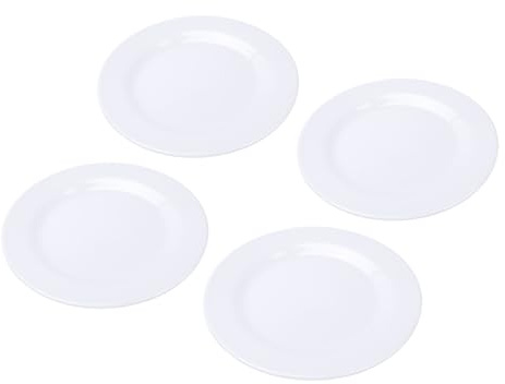 Bamjour Assiettes en Porcelaine, Assiettes à Salade Rondes Modernes