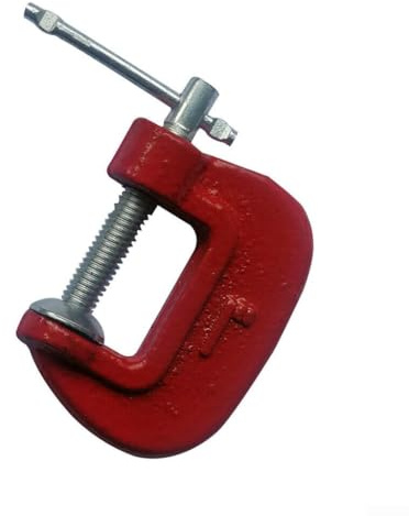 Morsetto a G in acciaio da 2,5 cm per progetti in legno e metallo con spalle rinforzate e protezione morbida delle ganasce