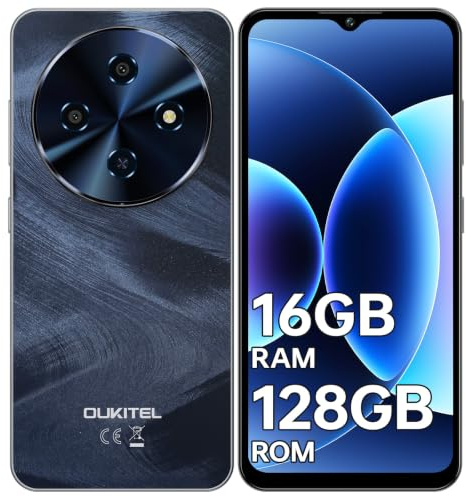 OUKITEL C5 Telephone Portable Pas Cher, 16GO+128GO/1TO, 6.52 Smartphone | 5000mAh Batterie, 13MP+5MP Smartphone Pas Cher, Téléphone 4G Dual SIM/Face ID/GPS/OTG/3.5mm Jack