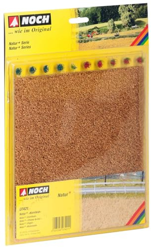 NOCH® Natur+ „Kornfeld“, extra-Lange kornfarbene Fasern, 22 x 20 cm für Spurweiten H0, TT, N, Z, perfekt zum Modellbau