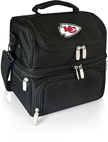 PICNIC TIME Unisex-Erwachsene Schwarz NFL Pranzo Lunch-Kühltasche, One Size