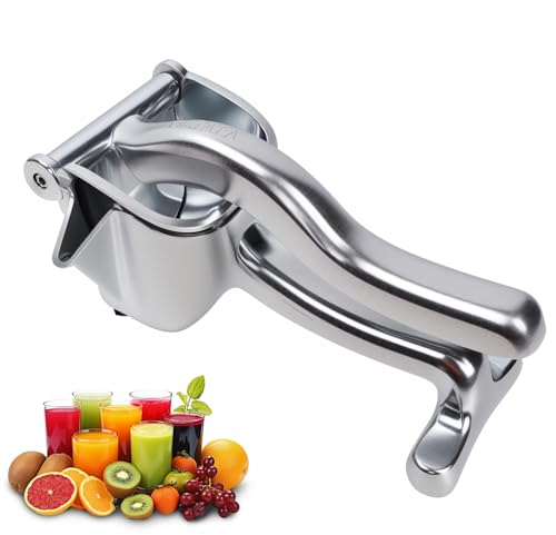 Lemon Squeezer Heavy Duty Juicer Hand Press Premium Quality Lemon Squeezer Manual Citrus Press Juice Extractor Lemon Lime Juicer Handheld Orange Juice Squeezer Fruit Juicer-Silver