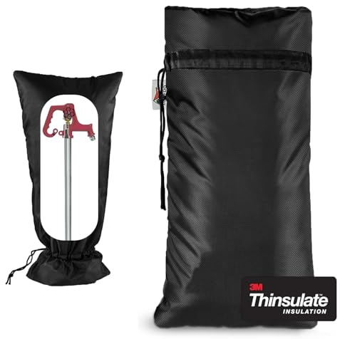 XXL Outdoor-Wasserhahnabdeckungen für den Winter, 3M Thinsulate Sprinkler-Gefrierschutz, 63,5 cm H x 33 cm B für Garten, Rasen, Wasserhähne und Hof-Hydrant, wasserdichte isolierte Zapfhahnabdeckung,