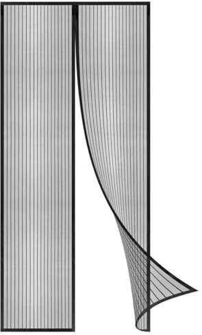 Coedou Magnet Fliegengitter Tür 85 x 200 cm, Der Magnetvorhang ist Ideal für die Balkontür, Kellertür Und Terrassentür, Kinderleichte Klebemontage Ohne Bohren
