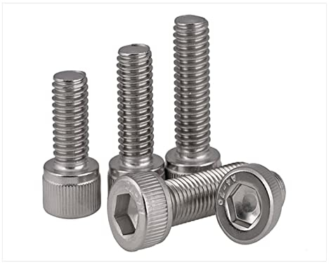 LAZIRO 316 Edelstahlschrauben Hochfeste Innensechskantschrauben M8 M10 M12 Schrauben Twill Zylinderkopfschrauben (Size : M8X18 15pcs)