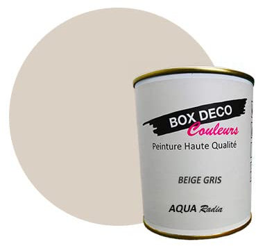 Pintura radiador a base de laca acrílica con aspecto aterciopelado Aqua Radia – 750 ml / 7,5 m², beige gris