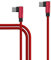 TECHGEAR USB C to USB C Cable 90 Degree Right Angle Sync & Fast Charge Cable Compatible with Samsung S25 S24 S23 S22 S21 A16 A15 A35 A55 Z Flip/Fold 5G, Pixel 9 8, OnePlus, Oppo, Redmi, Moto Honor etc