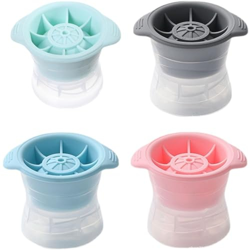 4pcs Ice Ball Maker, Ice Cube Moulds Sphere Ice Ball Moulds for Freezer, Whiskey, Cocktails, Drinks