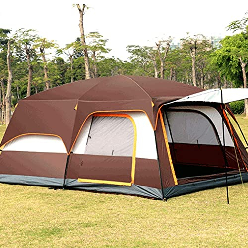 OUZBEM Familien-Tunnelzelt, großes Kuppelzelt mit extra großen Schlaffächern und Vorraum, Camping-Wanderzelt für Familie, Festival, Bergsteigen Vision