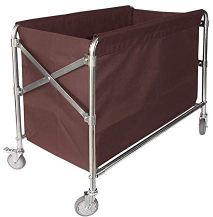 Karren, Lager-Sackkarre, bewegliche Trolleys, Schwerlastwagen für Schönheitssalons mit beweglichem Einsatz, Wäschesortier-Rollwagen für Hotelzimmer/Braun/Groß